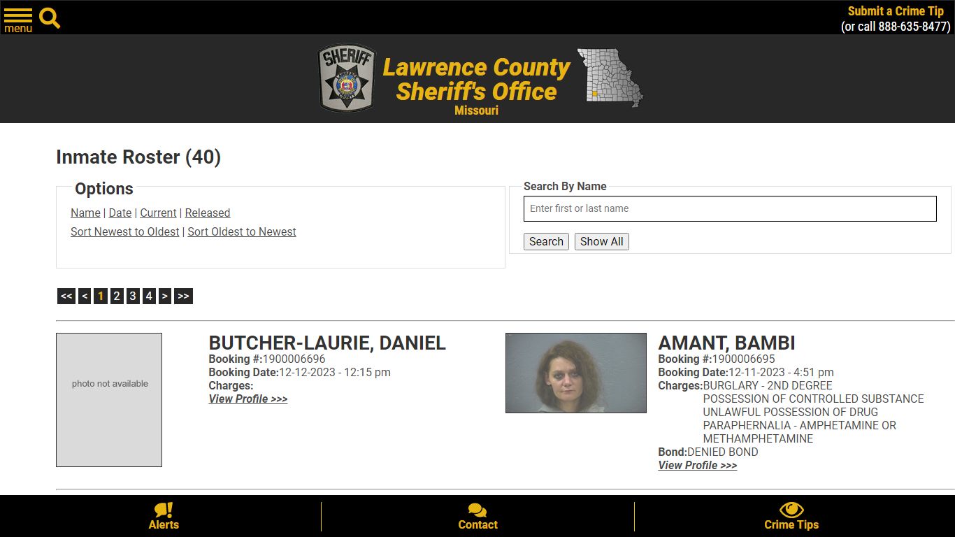 Inmate Roster (35) - Lawrence County Sheriff MO